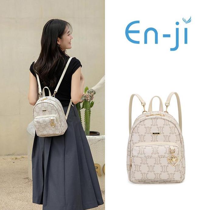 En-ji Niomi Tas Ransel Wanita - Cream