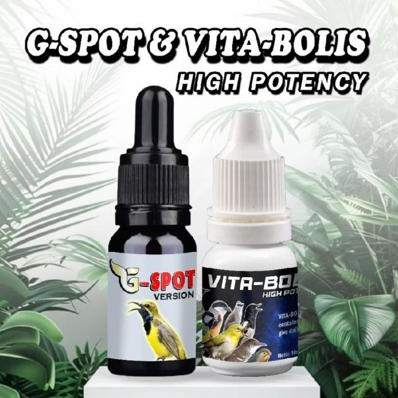 2 Paket  Gspot Vitabolis  2 Botol Vitamin Penggacor Burung