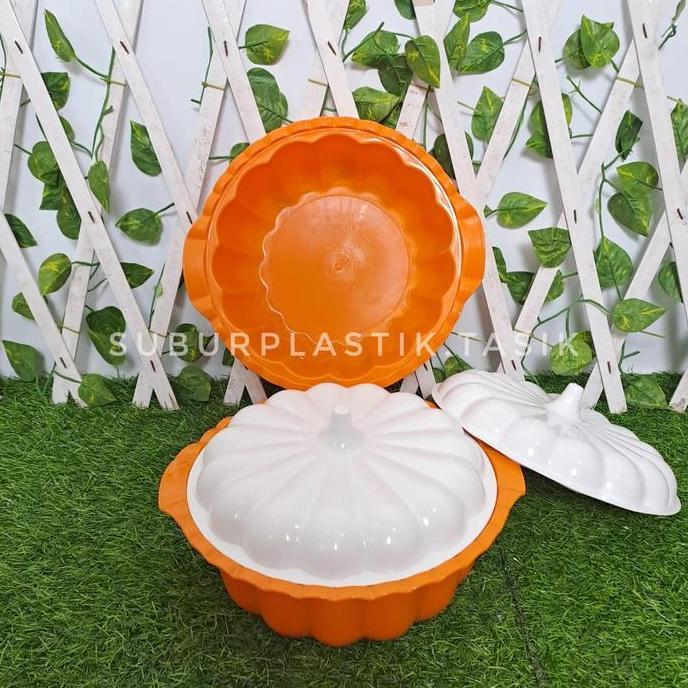 Basi Labu Century Isi 6 set Gold & Warna | Wadah Prasmanan Plastik Tempat Penyimpanan Makanan Lauk S