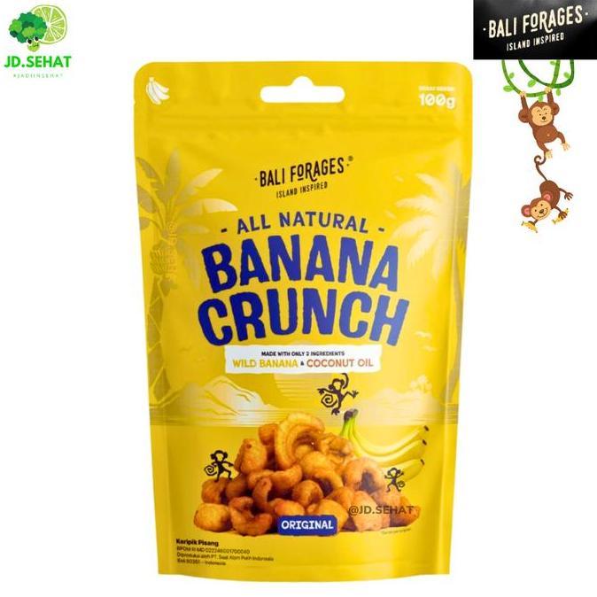 Banana Crunch BALI FORAGES Rambak Pisang Original Healthy Snack