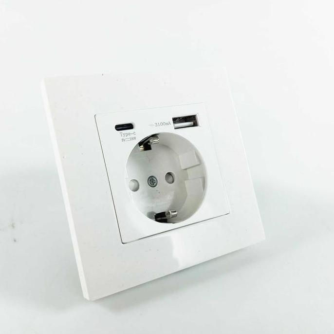 Stop Kontak Ib Dinding Usb Type-C Inbow Tanam