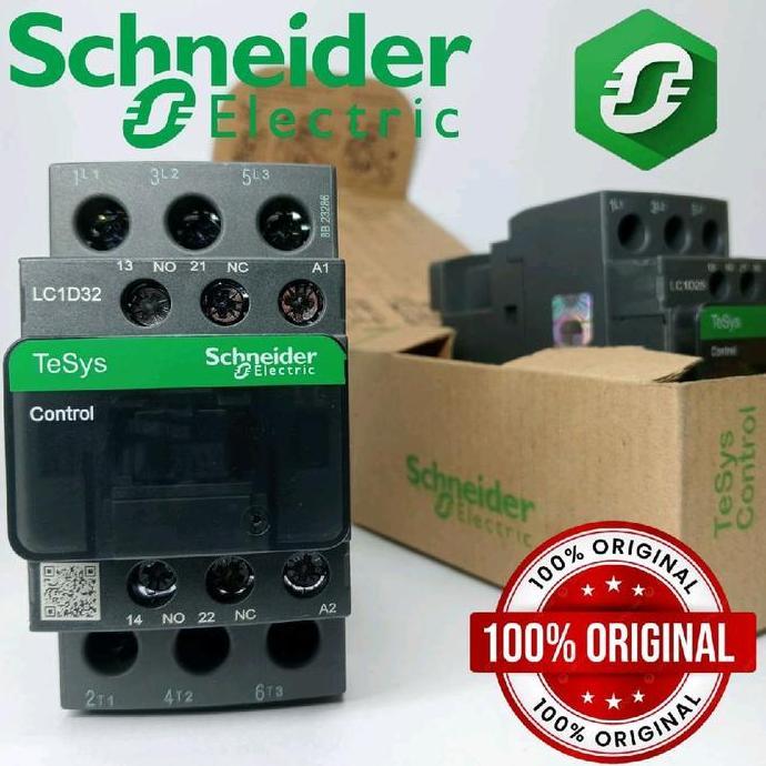 Contactor Schneider Lc1D32E7 50A 48Vac 3Phase/Kontaktor Schneider Lc1D32 50A 48Vac Original Kontakto