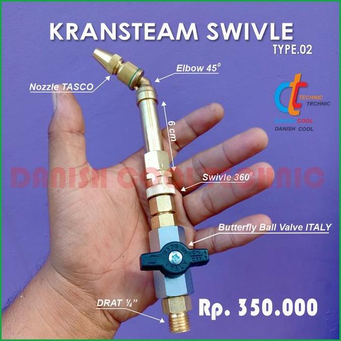 KRANSTEAM SWIVLE ITALY ||ALAT CUCI AC||NOZZLE SPRAY ORIGINAL DAN TERPERCAYA