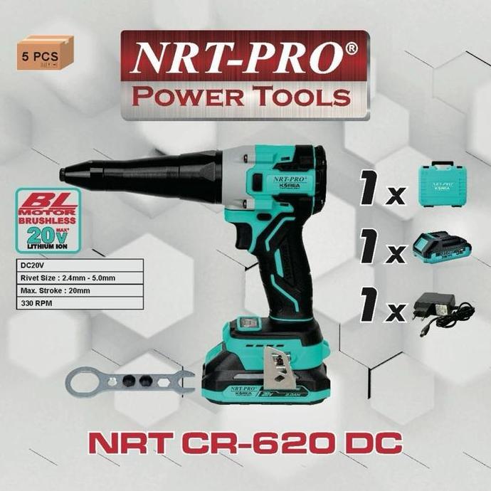 ] Mesin nrt rivet gun brushless cordless baterai NRT pro nrt-pro nrtpro keling