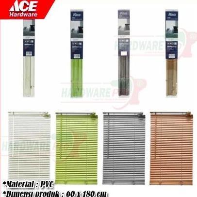 Tirai Gulung Jendela PVC 60 cm x 180 cm Venetian Blind Kerei Gorden Kris Forhom Original Ace Hardwar