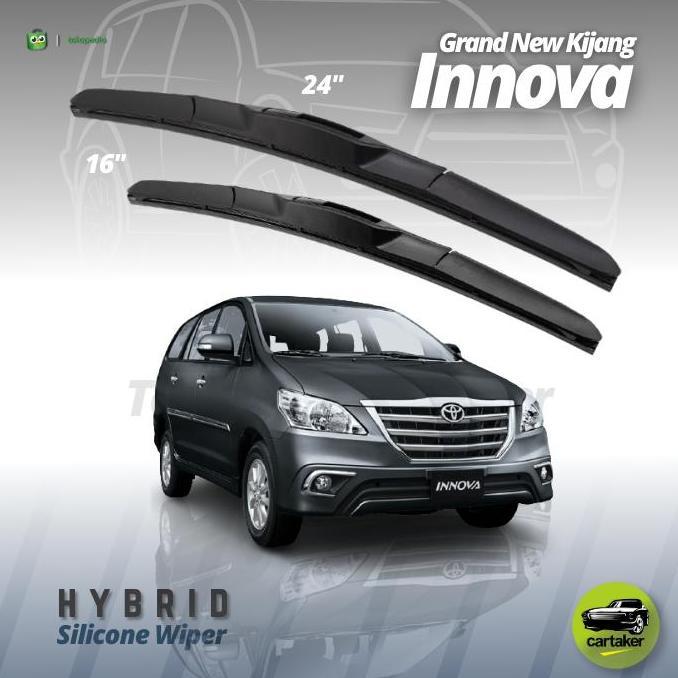 Wiper Frameless Toyota Innova Lama Old Karet Kaca Mobil Silicon Hybrid