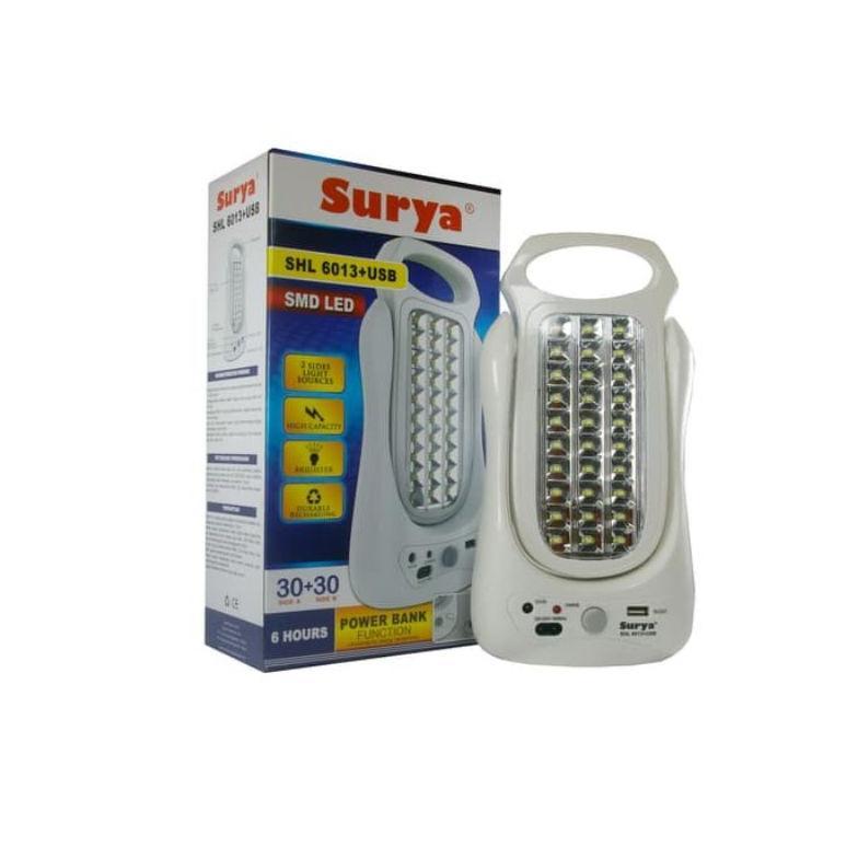 Lampu Emergency Surya SHL 6013 + USB / Lampu Darurat Emergency Lampu emergency