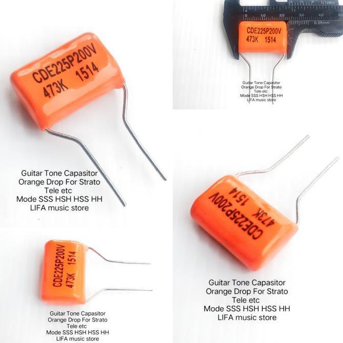 Capasitor Tone Gitar Orange Drop Usa 473J /200V