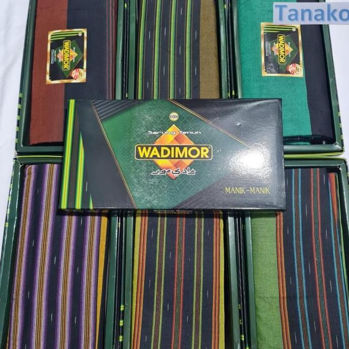 Kain Sarung Merk Wadimor Sarung Tenun Wadimor Dewasa Motif Salur Polos Kotak Manik Tiga Dara Warna W
