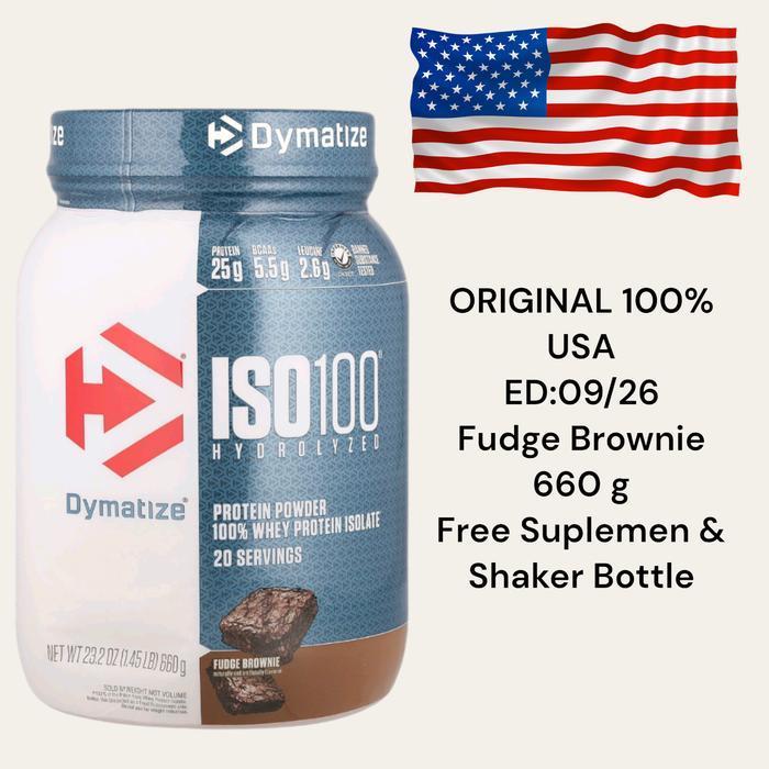 Dymatize ISO100 Hydrolyzed, 100% Whey Protein Isolate, Fudge Brownie