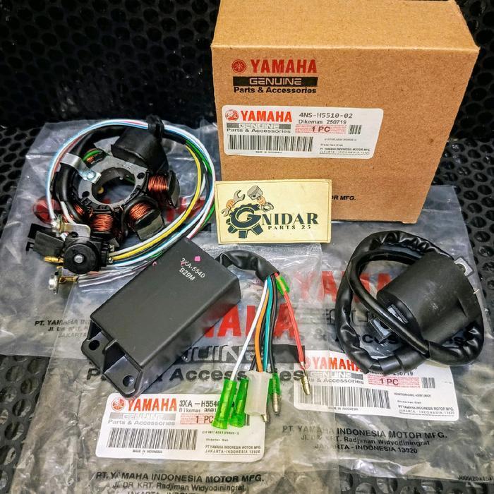 Paket Pengapian Spull Assy + Cdi Unit + Koil Coil F1Zr Force One Poswan Motorcycle Foto Original Dan