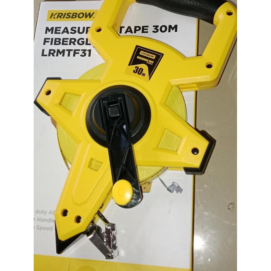 Meteran Gulung 30 50 100 Meter Krisbow Meteran Roll Measuring Tape Fiberglass Original Dan Terpercay