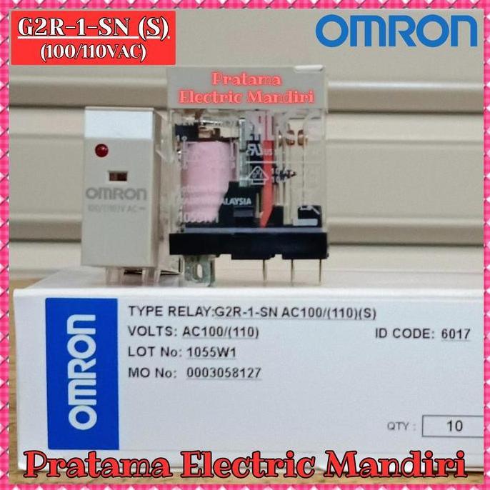 Omron Relay 5 Kaki 5 Pin G2R-1-Sn (S) G2R1Sn G2R 1Sn 12V 12Vdc 24V 24Vdc 100-110V 100-110Vac 230V 23