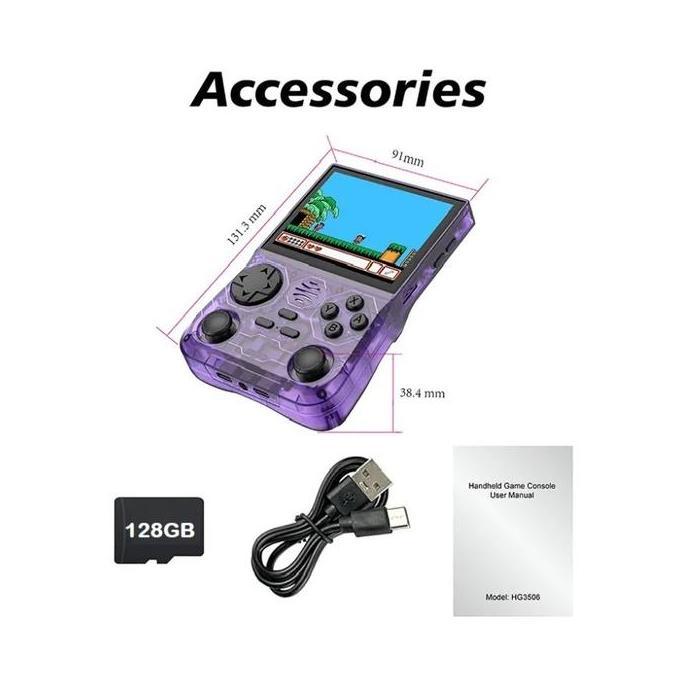 Retro Game Console HG36 Portable Handheld Portable Game Console Portable Game Classic PS1 Console GB