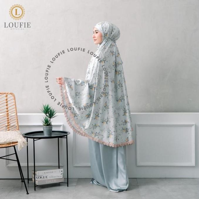 LOUFIE - Mukena Dewasa Silk Foil Premium Motif Maheera