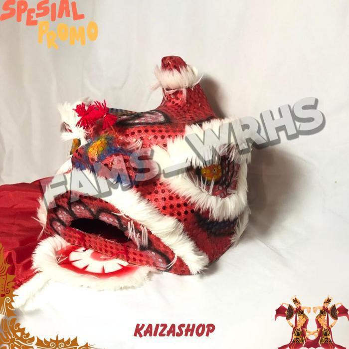 [ New ] Barongsai Anak Dewasa Bahan Karton Tebal Kokoh Barongsai Kedip Murah