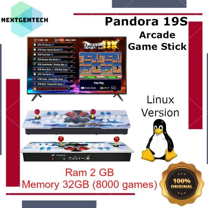 PANDORA 19S Arcade Games Fighting Stick Retro Classic Game Dingdong