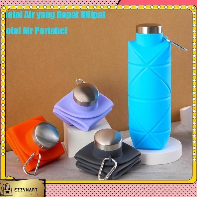 Terlaris Ezzymart Botol Minum Lipat Botol Minum Lipat Silikon Tempat Minum Silikon Botol