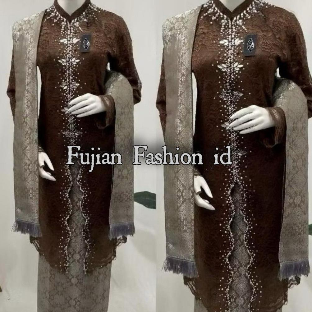 Fujian Id - Set kebaya brukat Payet Yura / kebaya Modern / kebaya ibu besan / kebaya ibu besan 2025 