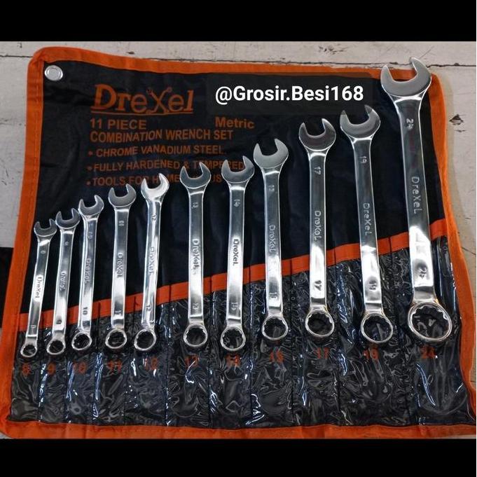 TERMURAH - Kunci Ring Pas Set Drexel 11pcs 8-24 Original Diatas Venus diamond bison orange tekiro 2