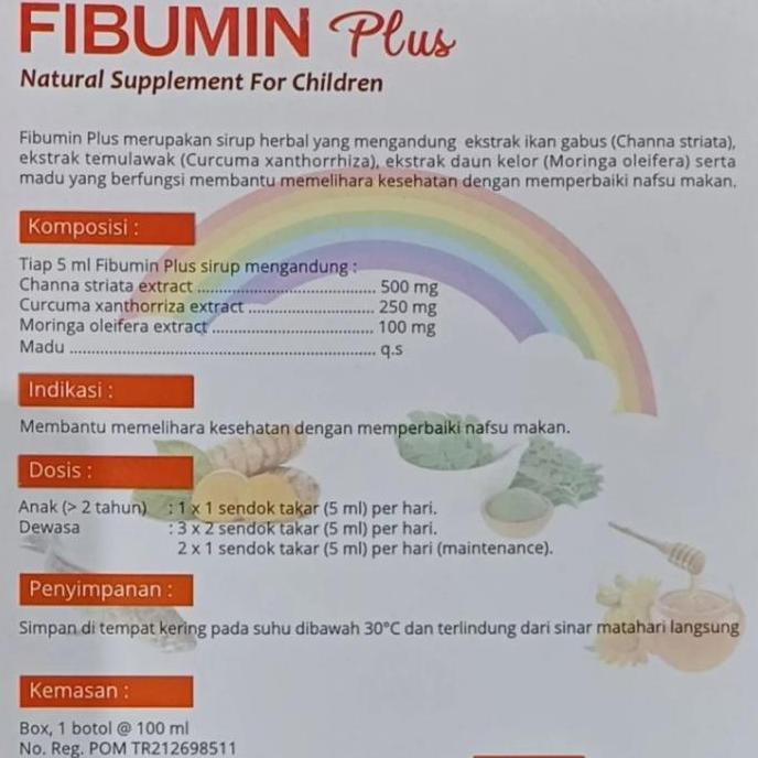 Ready stock Fibumin Plus Sirup murah