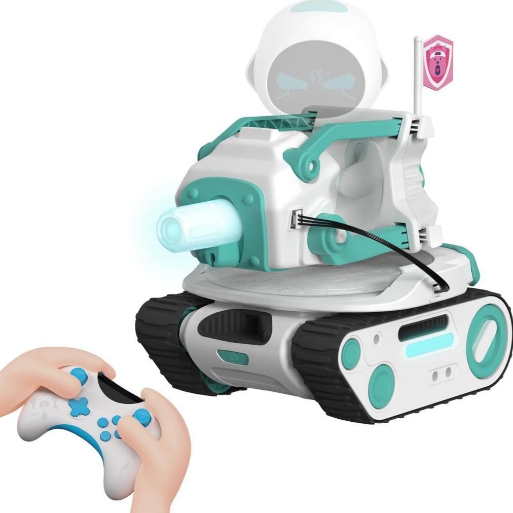 Panxer+Maticontroller - RC Battle Tank Compatible with Eilik Robots Blue/Pink/DQ/Sliver,