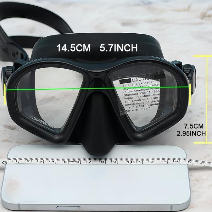 Murah Kacamata Selam Panah Ikan Masker Freedive Apnea Freediving Free Diving Glasses Set Tube Selang