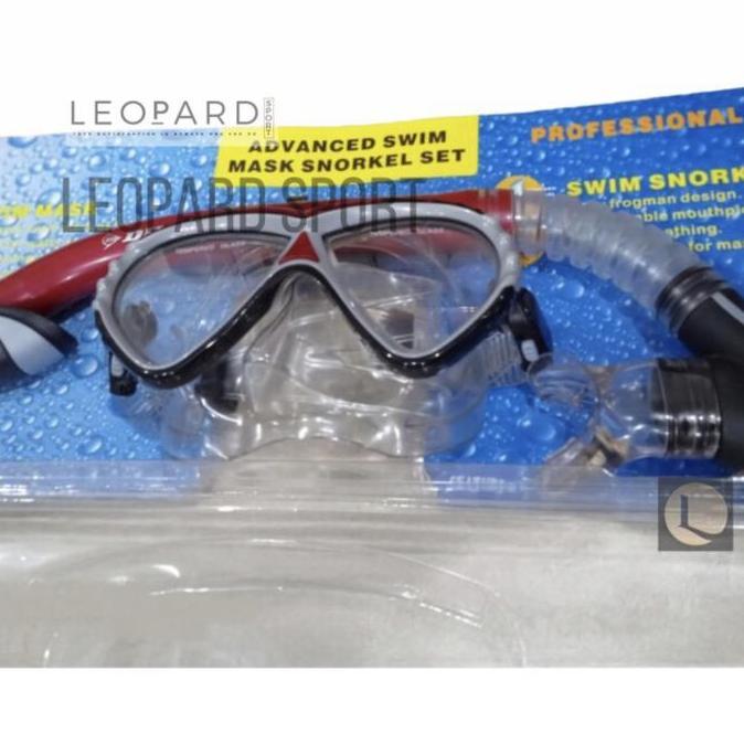 Murah Mask Snorkel Set Dunlop/ Snorkeling Set / Masker Snorkel Dunlop Non COD