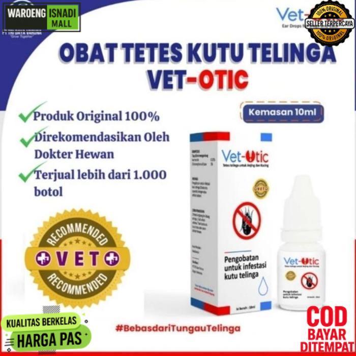 Original Vet-Otic Obat Tetes Radang Kutu Luka Telinga Kucing Anjing