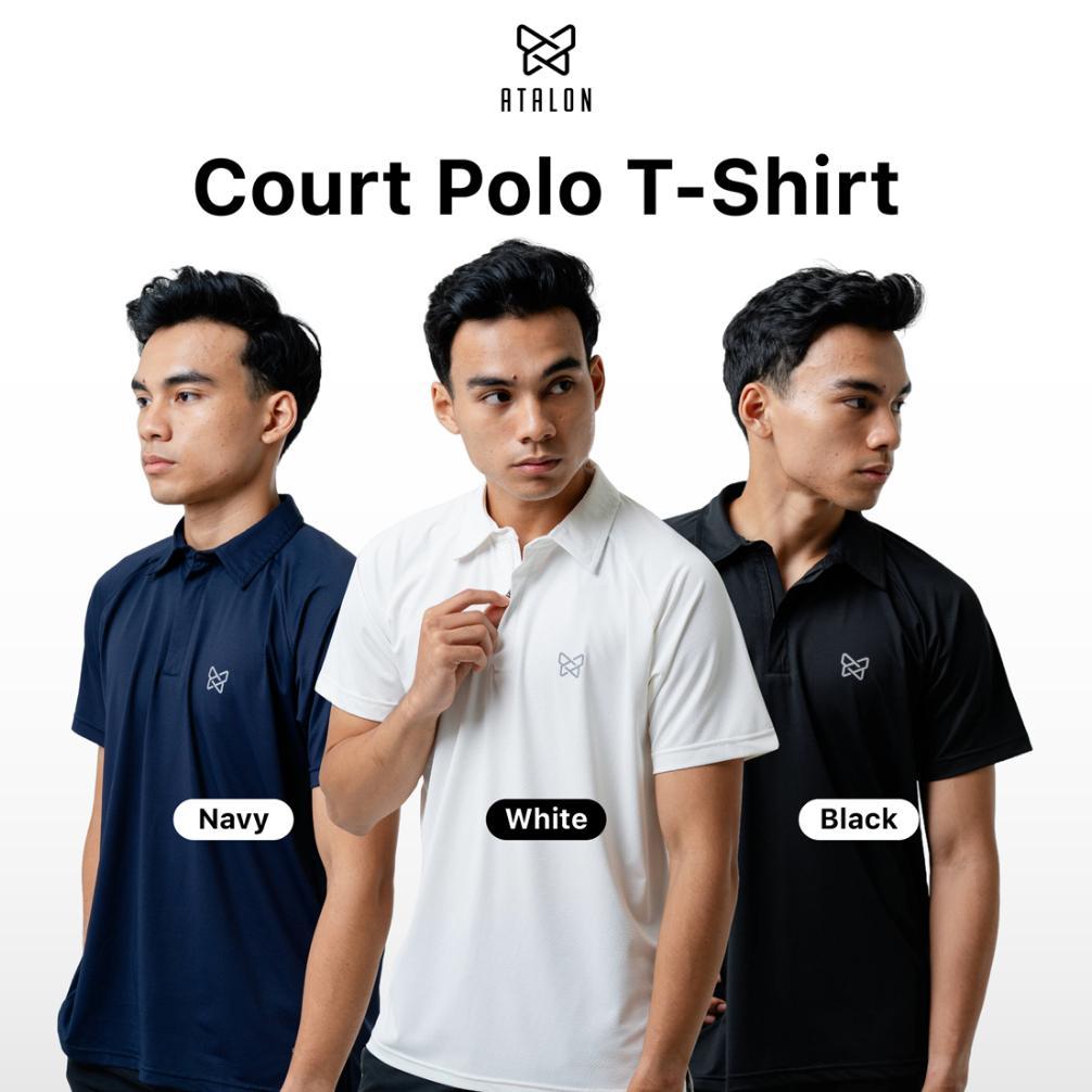 Kaos Polo Olahraga Tennis / Padel / Training / Gym / Polo T-Shirt - Atalon Court Polo T-Shirt