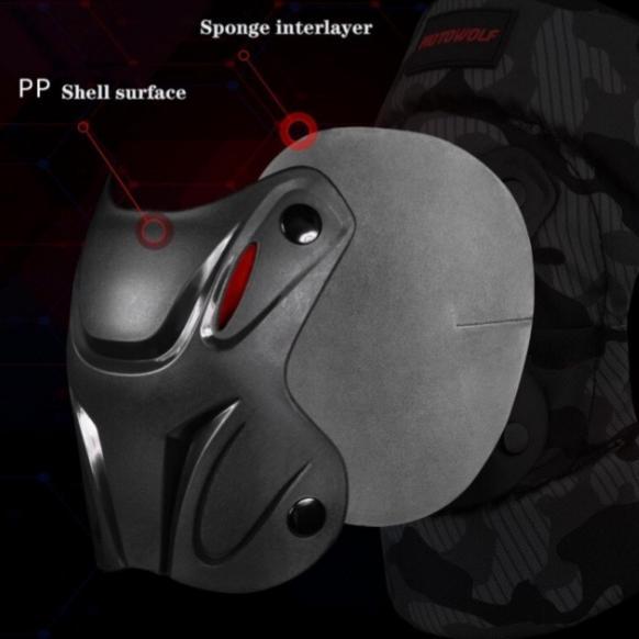 Deker Tangan Elbow Pad Deker Lutut Motowolf Pelindung Tangan Motor aksesoris pengendara motor
