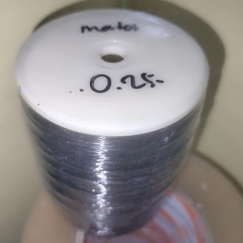 Zeamall - Senar Dasar Matot Untuk Membuat  Gelasan Matot Hitam 0.25 ( 6000 Yard) - 100% Ori