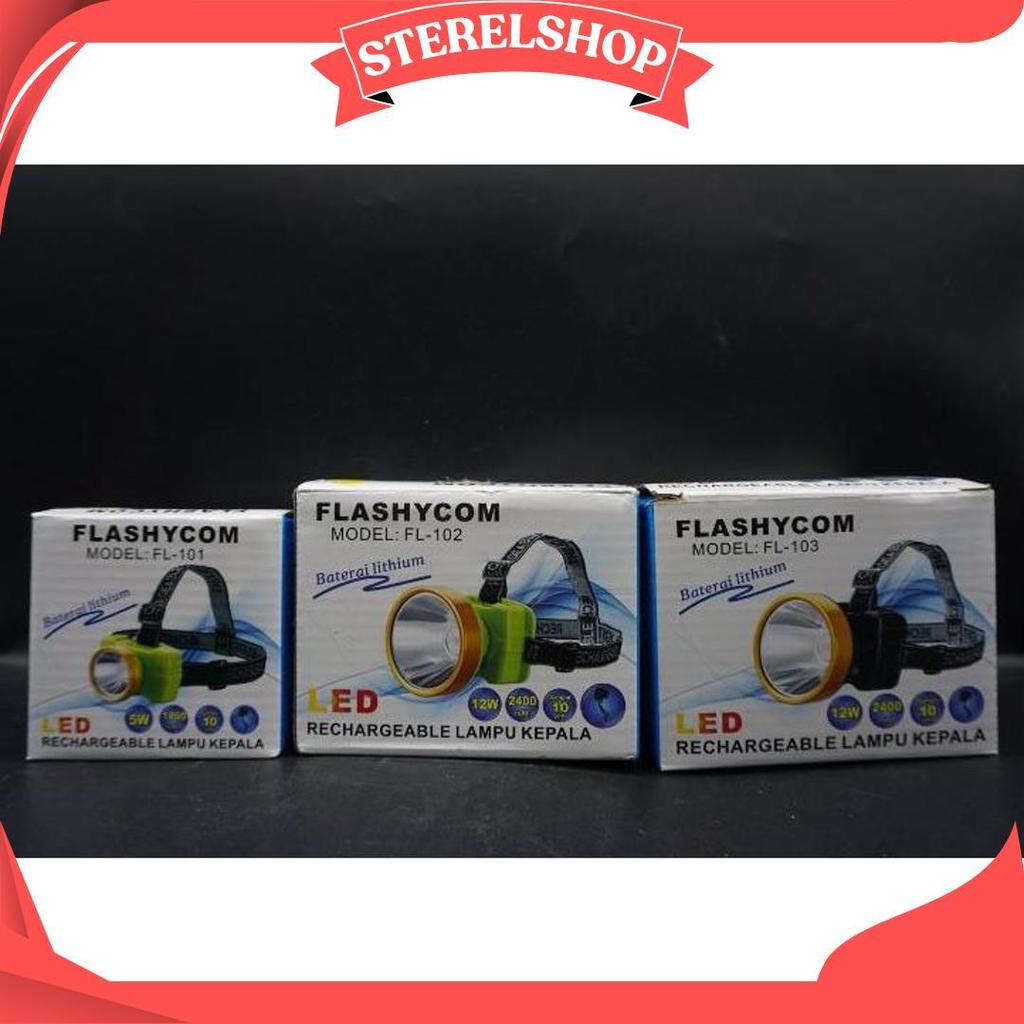 Senter Kepala / Lampu Kepala Headlamp Cahaya Putih Kuning D Ori