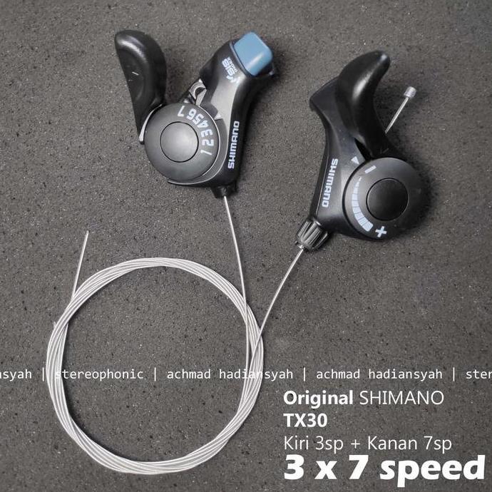 SHIMANO TX30 3X7SP SHIFTER 3X7SPEED SHIFTER 3 SPEED SHIFTER 7 SPEED ORIGINAL DAN TERPERCAYA