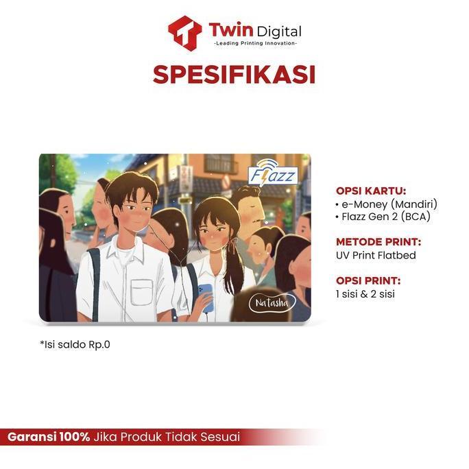 Custom E-Toll Flazz Bca E-Money Mandiri Card- Kartu Toll Edisi Movie'S