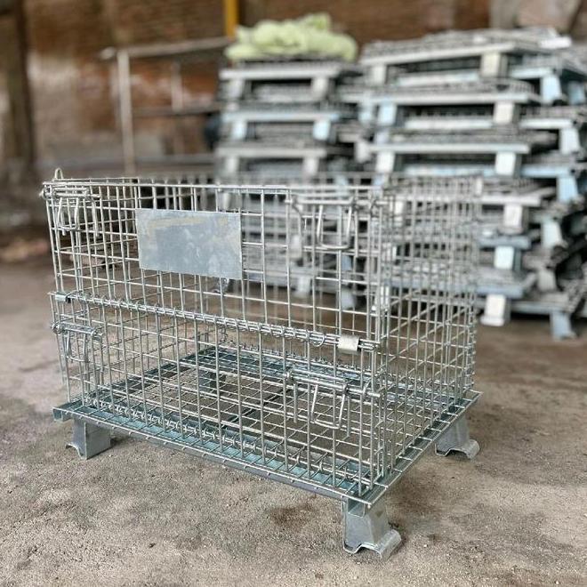 Pallet Mesh / Keranjang Besi Lipat / Troli Besi / Trolley Besi Kuat