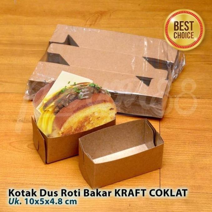 Terlaris Box Dus Roti Bakar - Tray Roti Bakar | Kraft Coklat