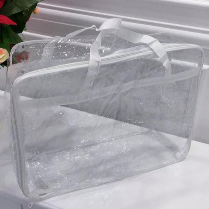 New- Tas Kantong Bedcover Plastik Mika Bening