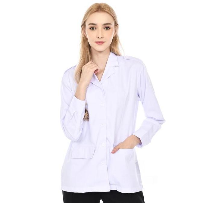 NEW KEMEJA PDH WANITA KERAH BLAZER TANGAN PANJANG KEMEJA PNS WANITA KEMEJA PDH PUTIH WANITA SERAGAM 