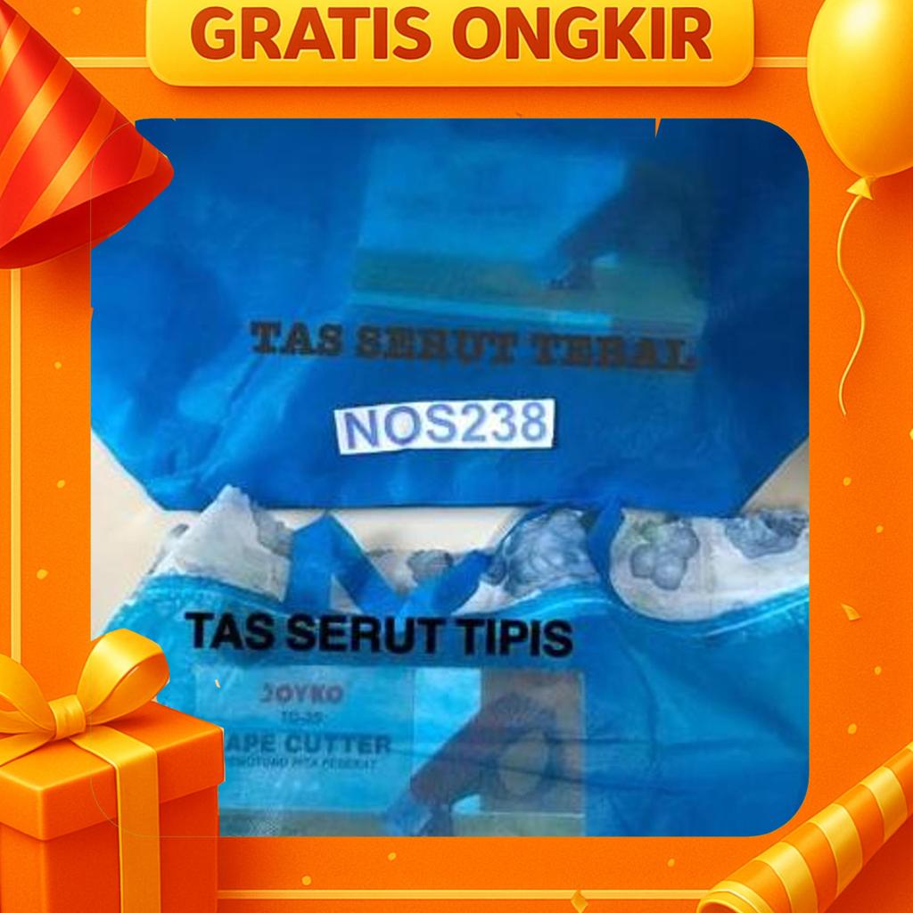 Tas Serut Hajatan Tipis Isi 12Pcs Tas Spunbond Kotak Nasi