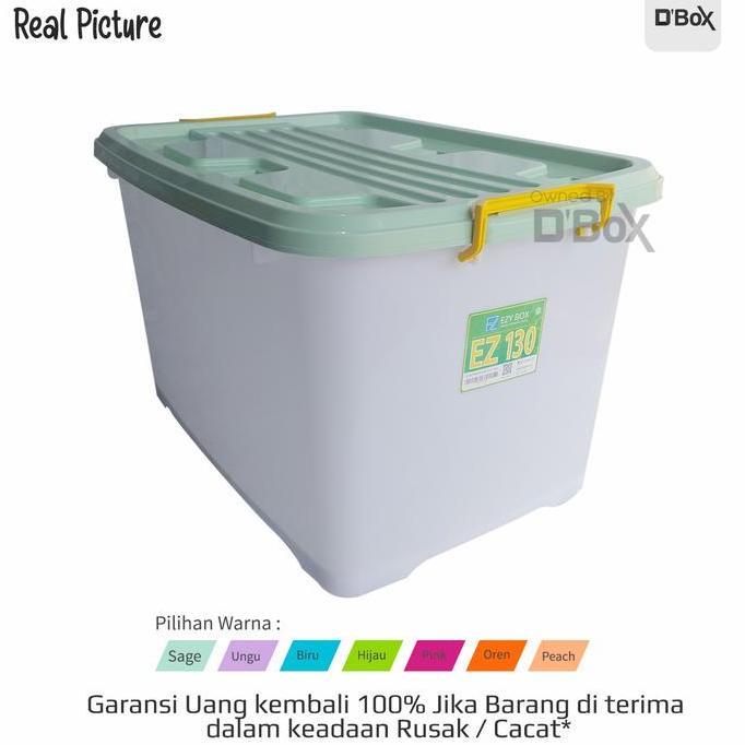New- [instan] Box Container Besar Plastik CB 150 Liter Kotak Serbaguna untuk Penyipanan 130 100 95 8