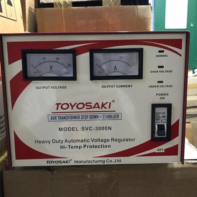 Promo Avr Transformer Step Down+Stabilizer 3000w-220v to 100v-110v-115v-120v Diskon