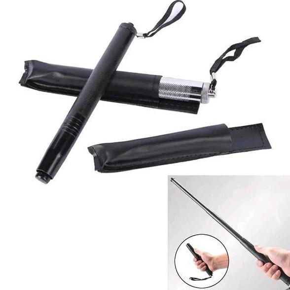 BUTTON STIK TONGKAT KEAMANAN SECURITY BATON STICK TELESKOPIK TONGKAT SATPAM