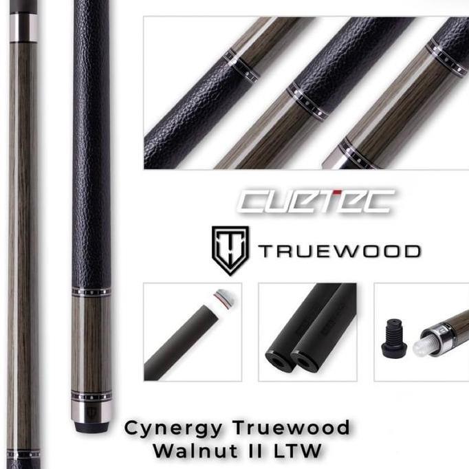 NEW STICK BILLIARD CUETEC TRUEWOOD WALNUT 2 LEATHER WRAP BRAND NEW