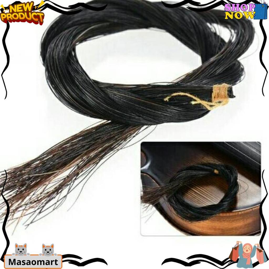 Original Rambut Bow Biola Warna Hitam Atau Kuning Dari Kuda Mongolia / Bow Hair From Mongolian Horse