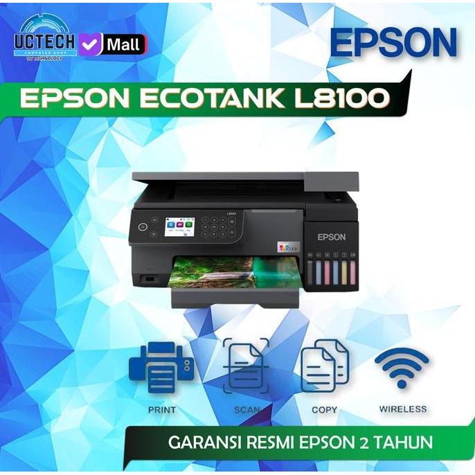 Terlaris Printer Epson Ecotank L8100 Ink Tank Printer Print, Scan, Copy Wifi, Id Card Printing - Pri