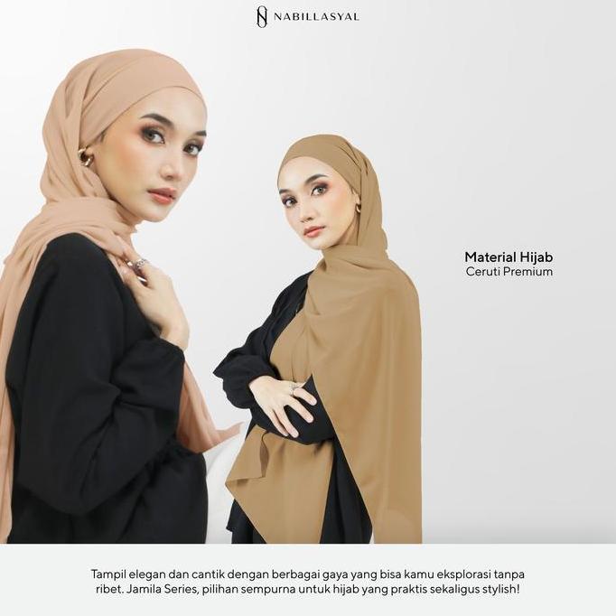 Promo Nabillasyal | Hijab Pashmina Melayu | Pashmina Semi-Instant | Jamila Series Cod