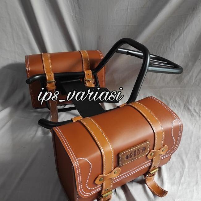 Back Rack Xsr 155 plus tas side bag kiri kanan aksesoris motor xsr Premium