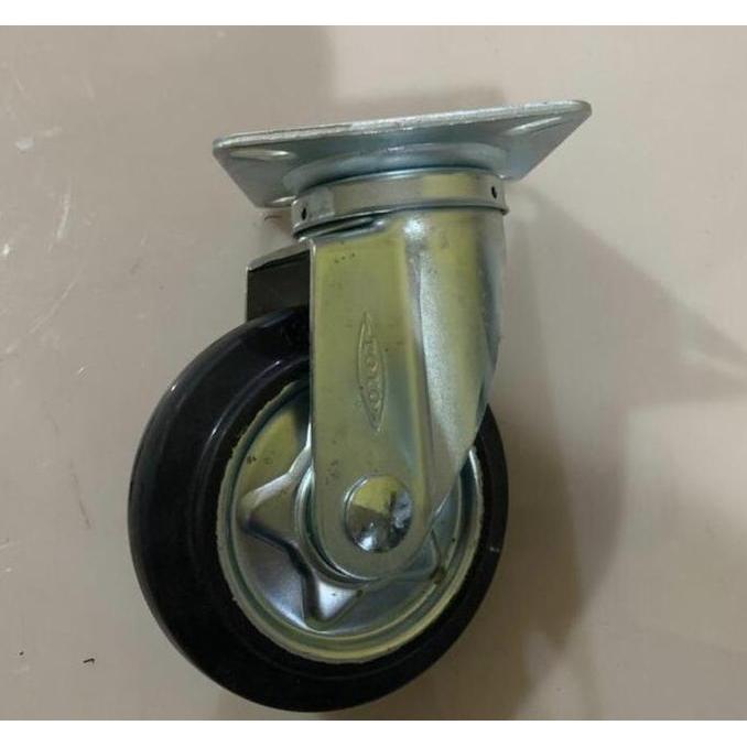 Roda Caster 6Inch Putar/Roda Karet Toyo 6Inch Hidup/Roda Troli 6 Inch  Sale