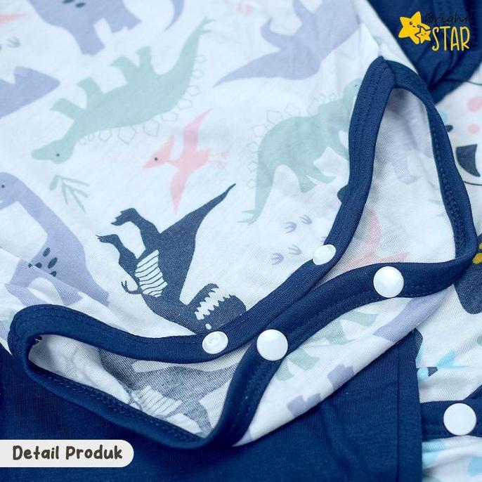 Jumpsuit Bayi Jumper Bayi 3in1 BRIGHT STAR Baju Bayi Perempuan Laki Laki Jumper Bayi Baru Lahir Set 